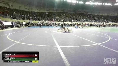 4A-138 lbs Cons. Semi - Kaiden Cue, McLoud vs Cole Beier, Chickasha