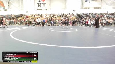 106 lbs Quarterfinal - Anthony Lisi, Star Wrestling vs Daniel Horowitz, GPS Wrestling Club