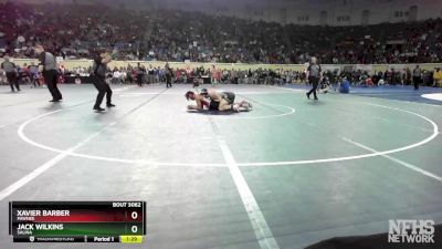 3A-157 lbs Quarterfinal - Xavier Barber, Pawnee vs Jack Wilkins, Salina