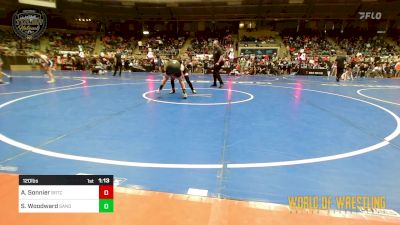 120 lbs Quarterfinal - Alec Sonnier, BRTC vs Steele Woodward, Sanderson Wrestling Academy