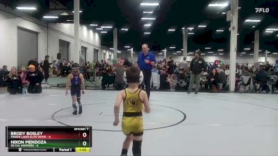 44 lbs Round 7 (10 Team) - Brody Bosley, Finger Lakes Elite White vs Nixon Mendoza, So Cal Hammers