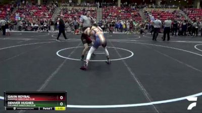 105 lbs Cons. Round 2 - Denver Hughes, Columbus Wrestling Club vs Gavin Roybal, Hugoton Wrestling Club