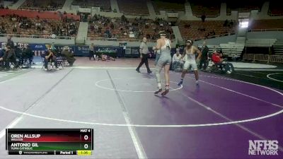 D4-157 lbs Quarterfinal - Antonio Gil, Yuma Catholic vs Oren Allsup, Willcox