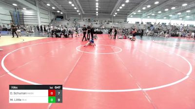 70 lbs Semifinal - Dominic Schuman, Mat Assassins Black vs Mason Little, PA Alliance Black