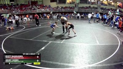 62 lbs Champ. Round 1 - Henry Hagen, Bennington Wrestling Club vs Ryett Rasmussen, Broken Bow Wrestling Club