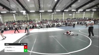 46 lbs Quarterfinal - Jacob Bradley, Juggernaut Wrestling Club vs Tazio Pacheco, Brighton Wrestling