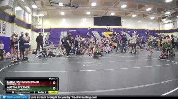 105 lbs Round 3 (6 Team) - Sebastian Stsiapanau, Team Bear vs Austin Stiltner, Summerville Takedown