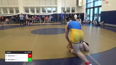 149 lbs Quarterfinal - Finn Solomon, Pittsburgh vs Kaleb Burgess, Buffalo