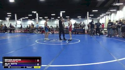 119 lbs Placement Matches (8 Team) - Bryson Burton, Oklahoma Blue vs Riley Watts, Iowa