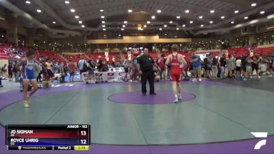 120 lbs Cons. Semi - Vinny Mayberry, IA vs Evan Harrington, TX