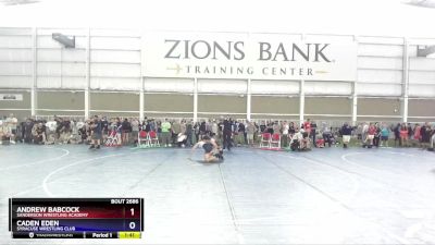 132 lbs Champ. Round 2 - Andrew Babcock, Sanderson Wrestling Academy vs Caden Eden, Syracuse Wrestling Club