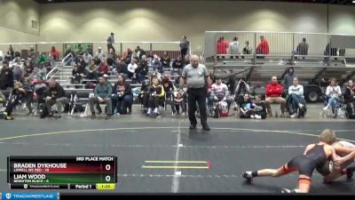 67 lbs Placement (4 Team) - Liam Wood, Brighton Black vs Braden Dykhouse, Lowell WC Red