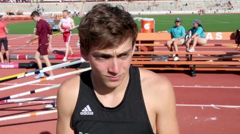 Mondo Duplantis After Breaking His Own World Junior Record