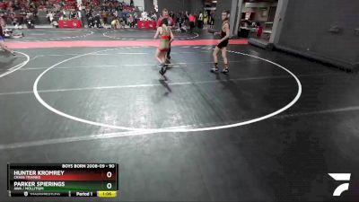 90 lbs Semifinal - Parker Spierings, AWA / Mollitium vs Hunter Kromrey, Crass Trained