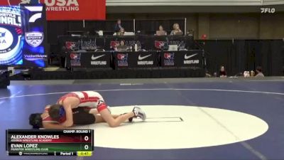 106 lbs Champ. Round 1 - Evan Lopez, Munster Wrestling Club vs Alexander Knowles, Askren Wrestling Academy