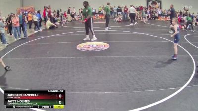 53 lbs Semifinal - Jayce Holmes, Summerville Takedown Club vs Jameson Campbell, Legacy Elite