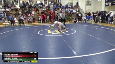 134 lbs Semifinal - Fisher Deason, American Christian Academy vs Brysen Pugh, Prattville Christian Academy