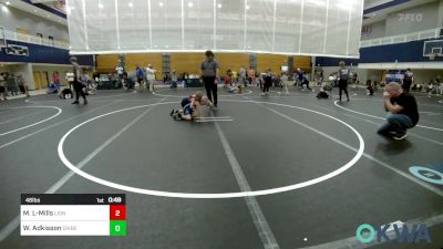 46 lbs Consi Of 8 #2 - Maverick Lester-Mills, Lions Wrestling Academy vs Wyatt Adkisson, Division Bell Wrestling