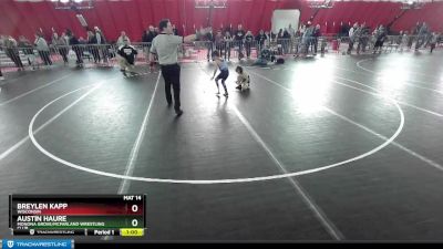 56-60 lbs Round 3 - Austin Haure, Monona Grove/McFarland Wrestling Club vs Breylen Kapp, Wisconsin