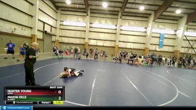 89 lbs Round 2 - Mason Ekle, Alaska vs Hunter Young, Utah