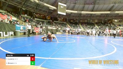 105 lbs Quarterfinal - Isaac Lucero, NM Beast vs Isaac Brown, Burnett Trained Wrestling