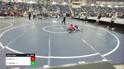 78 lbs Semifinal - Rocky Stone, Stone Wrestling vs Creed Herder, Elbert County Wranglers