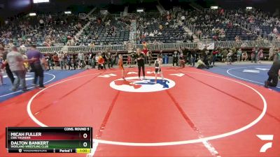 56 lbs Cons. Round 5 - Micah Fuller, CWC Thunder vs Dalton Bankert, Worland Wrestling Club