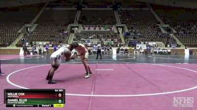 6A 285 lbs 1st Place Match - Willie Cox, Wetumpka vs Daniel Ellis, Mountain Brook