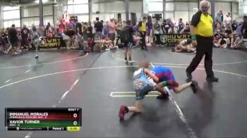 49 lbs Round 3 (6 Team) - Xavior Turner, ARES vs Immanuel Morales, American Gladiators-Red