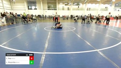 88 lbs Consi Of 8 #1 - Landon Kay, Westerly vs Luke Piccirillo, Newtown