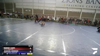 187 lbs Round 2 - Rodney Sabin, Uintah Wrestling vs Zosimos Johnson, Agon Academy Wrestling