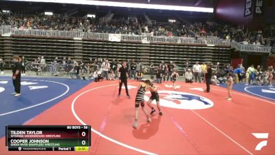 56 lbs Cons. Round 4 - Tilden Taylor, Wyoming Underground Wrestling vs Cooper Johnson, Green River Grapplers Wrestling