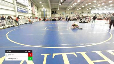 120 lbs Consi Of 32 #2 - Dominic Way, WV vs Caleb Thompson, VA