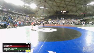 Girls 3A/4A 190 Quarterfinal - Isabella Phillips, Bellingham SD (Girls) vs Tru Willis, Silas (Girls)