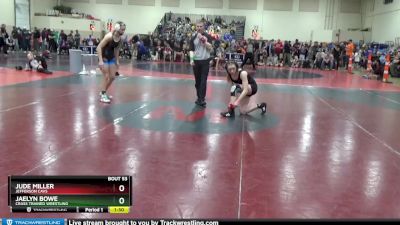 125 lbs Round 2 - Jaelyn Bowe, Crass Trained Wrestling vs Jude Miller, Jefferson Cavs