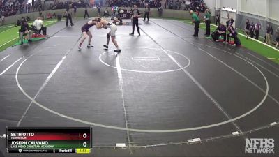 126 lbs Semifinal - Joseph Calvano, Lake Mead Christian Academy vs Seth Otto, Yerington