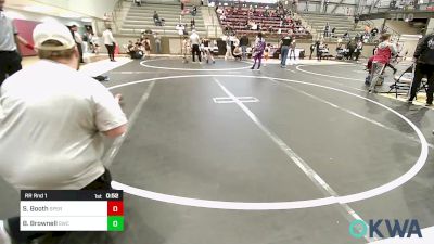 47 lbs Rr Rnd 1 - Sunni Booth, Sperry Wrestling Club vs Bayleigh Brownell, Salina Wrestling Club