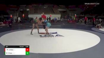 127 lbs Quarterfinal - Makynna Loepp, California vs Makenzie Shaw, Swamp Monsters Wrestling Club