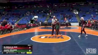 140 lbs Cons. Round 2 - Nakiza Williams, Peoria (Richwoods) vs Al Ghala Al Radi, Skokie (Niles West)