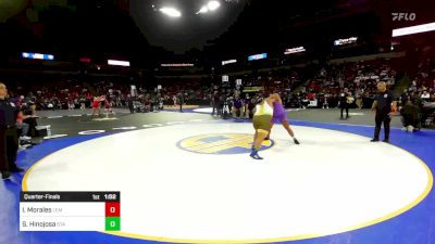 285 lbs Quarterfinal - Isaiah Morales, Lemoore (CS) vs Sam Hinojosa, Stagg (SJ)