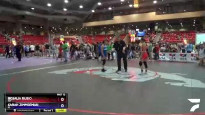 112 lbs Quarterfinal - Rosalia Rubio, NM vs Sarah Zimmerman, KS