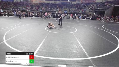 43 lbs Semifinal - Alexander Herndon, Rebellion vs Bowen Joiner, Lebanon, MO