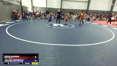 63-65 lbs Round 1 - Aspyn Widener, Washington vs Walker Zimmerman, Askeo International Mat Club