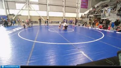 43 lbs Quarterfinal - Jayce Lafosse, Kalispell WC vs Nathan Jennings, Buzzsaw WC