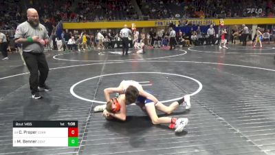 70 lbs Round Of 32 - Cole Proper, Corry vs Michael Benner, Central Dauphin