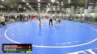 138 lbs Semis (4 Team) - Ryder McClure, TROJAN WRESTLING CLUB vs Jackson Walker, NORTH CAROLINA WRESTLING FACTORY - BLUE