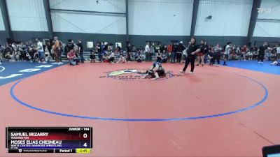 144 lbs Cons. Round 5 - Samuel Irizarry, Washington vs Moses Elias Chesneau, White Center Warriors Wrestling Club