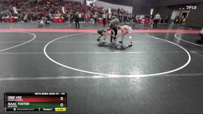 115 lbs Cons. Semi - Isaac Foster, Aviators vs Obie Vee, Crass Trained