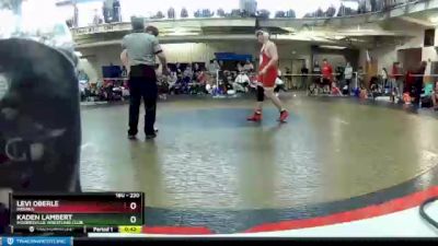 220 lbs Cons. Round 3 - Levi Oberle, Indiana vs Kaden Lambert, Mooresville Wrestling Club