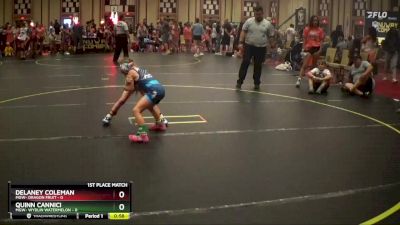 49 lbs Finals (2 Team) - Quinn Cannici, MGW- Wydlin Watermelon vs Delaney Coleman, MGW- Dragon Fruit